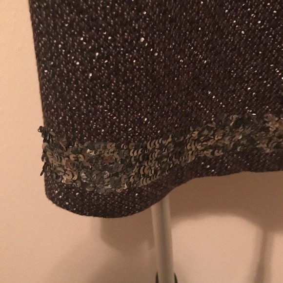 Brown skirt with sequenced trim - Picture 2 of 8